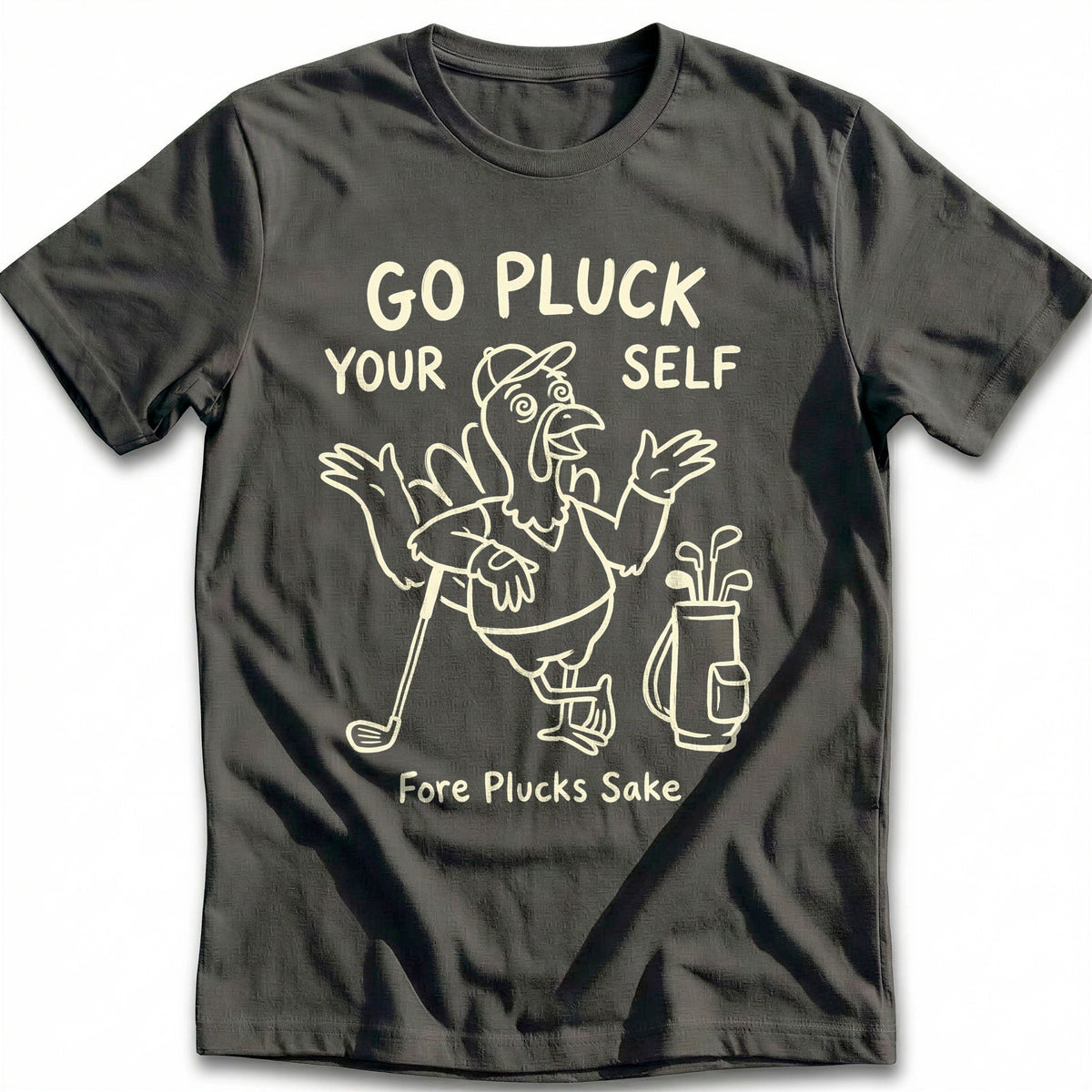 Go Pluck Yourself Fore Plucks Sake Golf T-Shirt product image 4