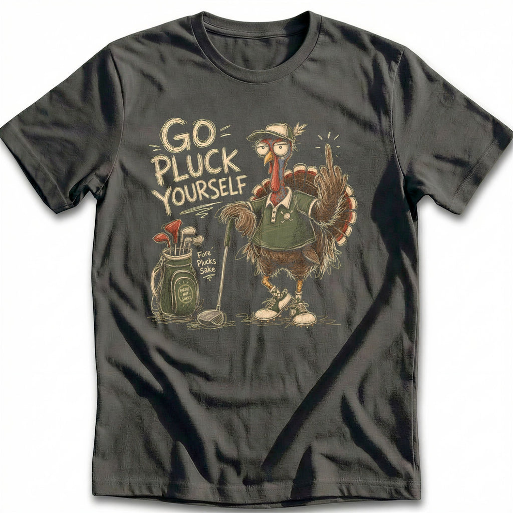 Go Pluck Yourself Golf Turkey T-Shirt AU product image 3