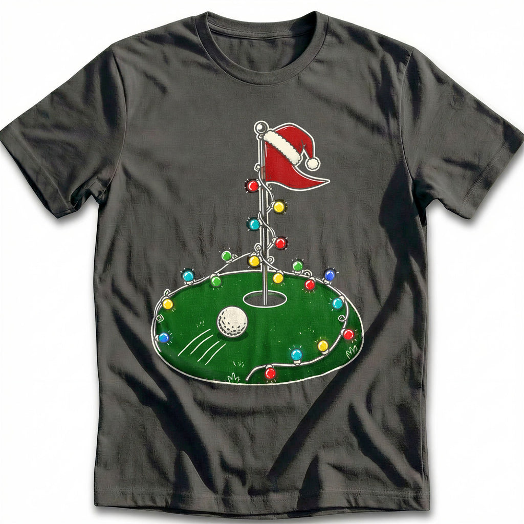 Golf Green Christmas Lights T-Shirt GC product image 4