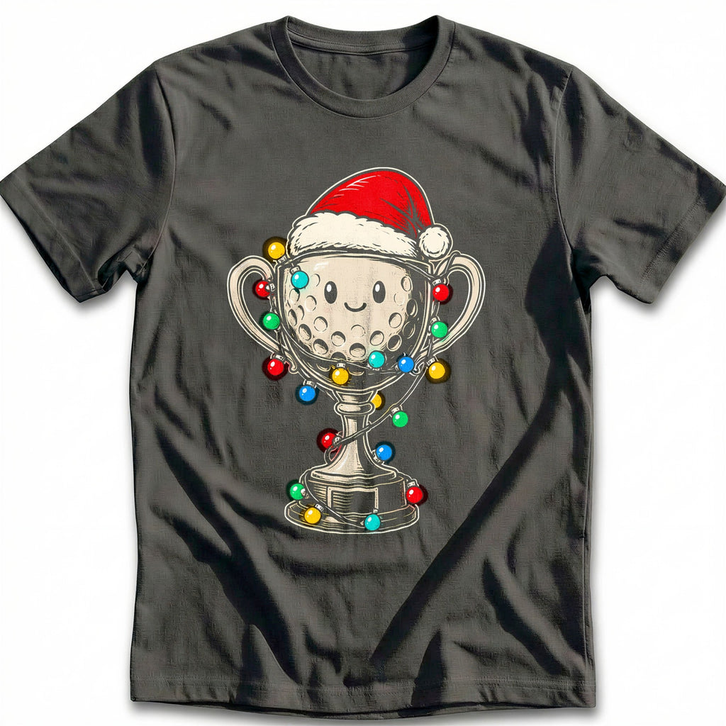 Golf Trophy Christmas Lights T-Shirt EU product image 3