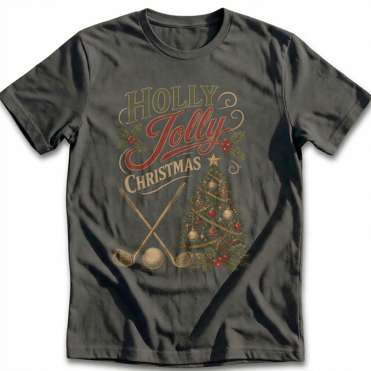 Holly Jolly Christmas Golf T-Shirt EU product image 3