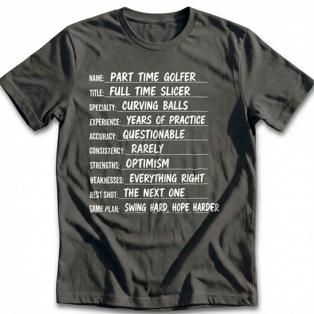 Part Time Golfer Full Slicer 71 T-Shirt EU product image 3