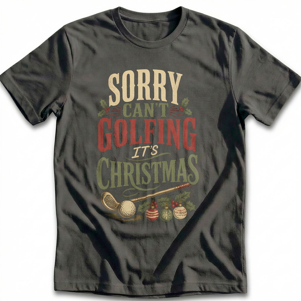 Sorry Can't Golfing It's Christmas T-Shirt EU product image 3