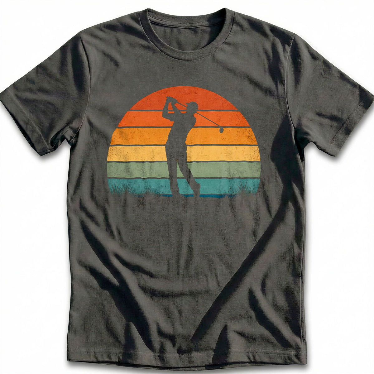 Vintage Sunset Golfer 33 T-Shirt AU product image 1