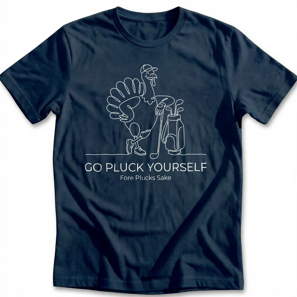 Go Pluck Yourself Golf Turkey T-Shirt AU product image 2