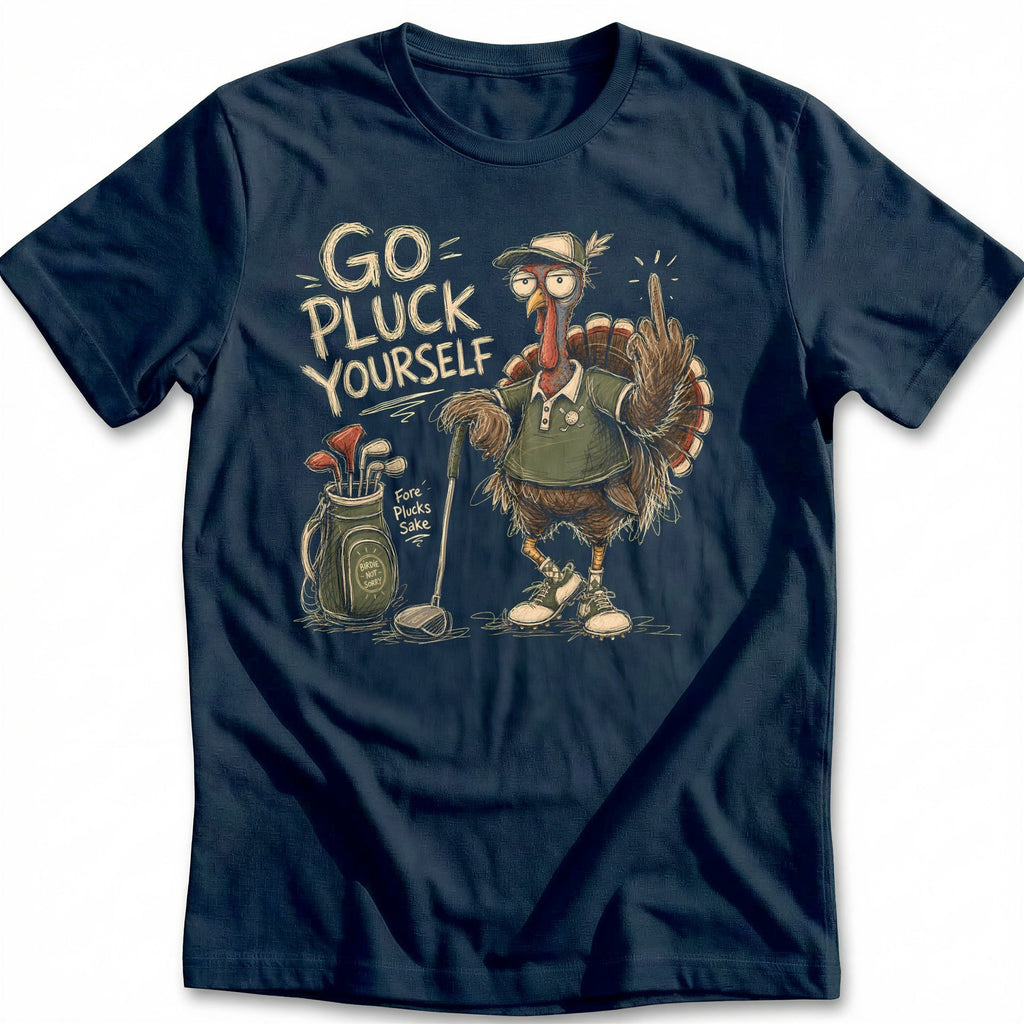 Go Pluck Yourself Golf Turkey T-Shirt AU product image 2