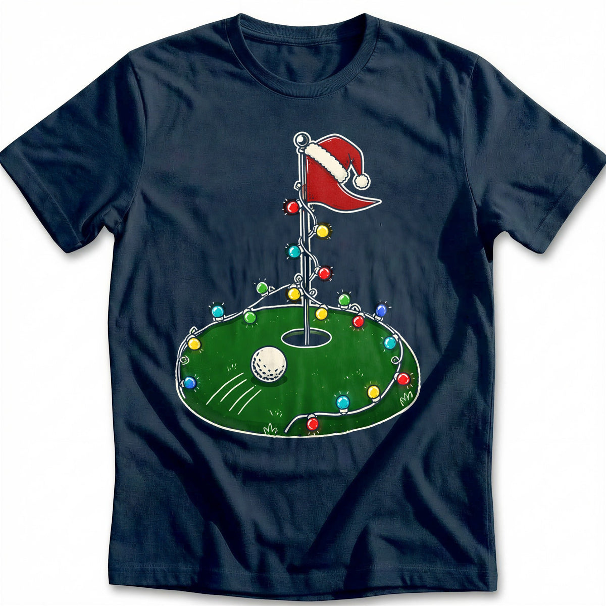 Golf Green Christmas Lights T-Shirt GC product image 2