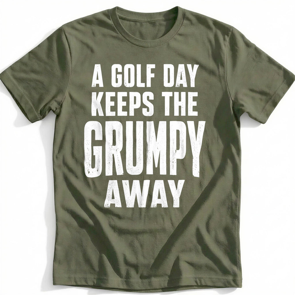 A Golf Day Keeps the Grumpy Away 73 T-Shirt AU product image 1