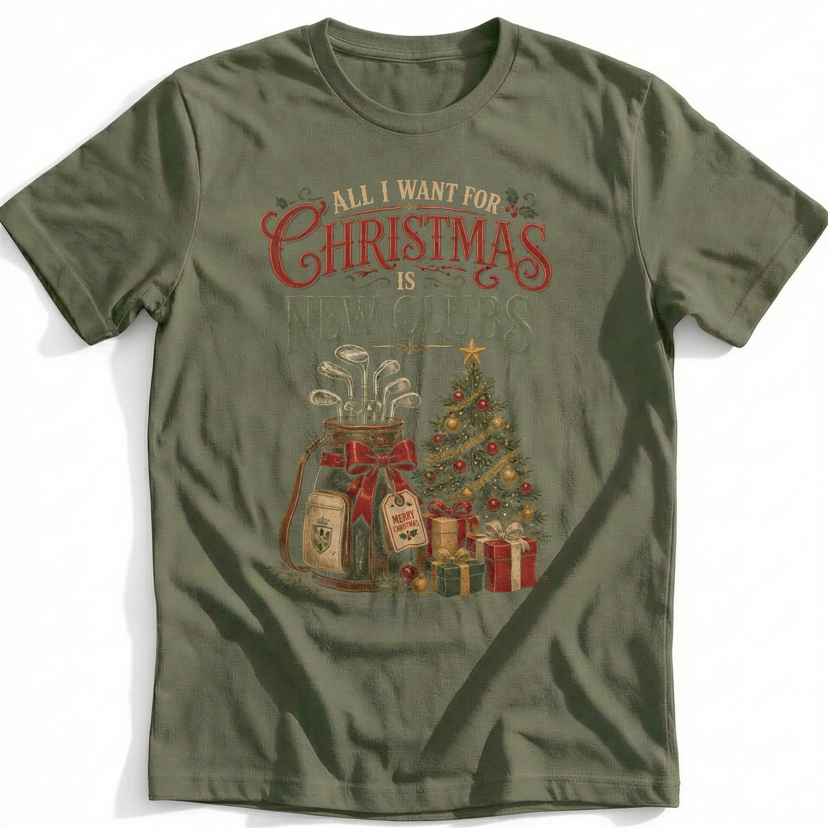All I Want for Christmas is New Clubs Golf T-Shirt EU product image 4