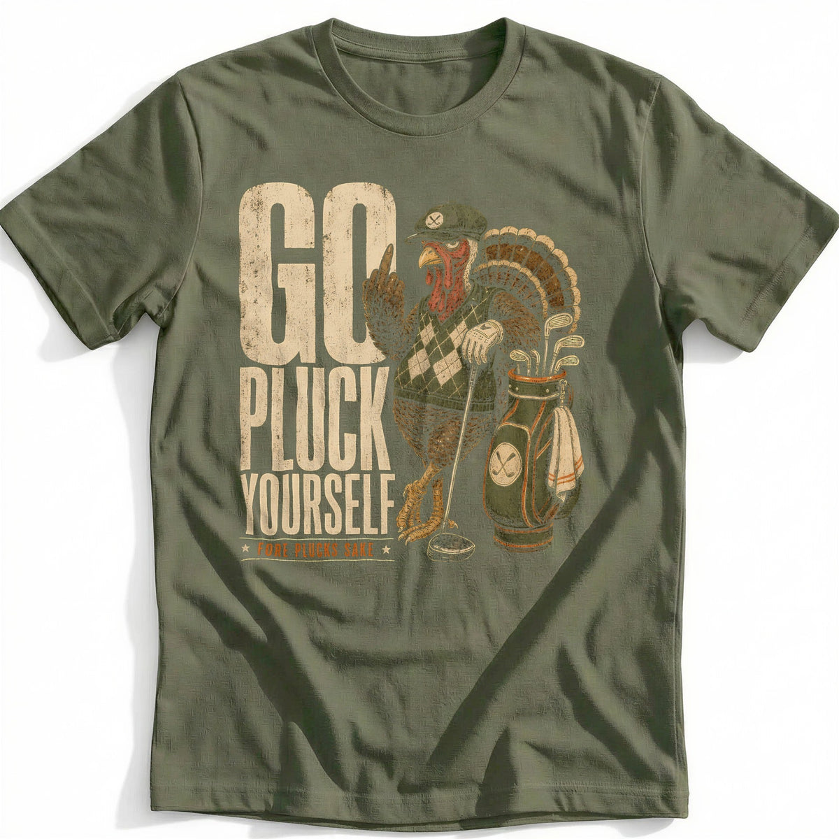 Go Pluck Yourself Fore Plucks Sake Golf T-Shirt US product image 4