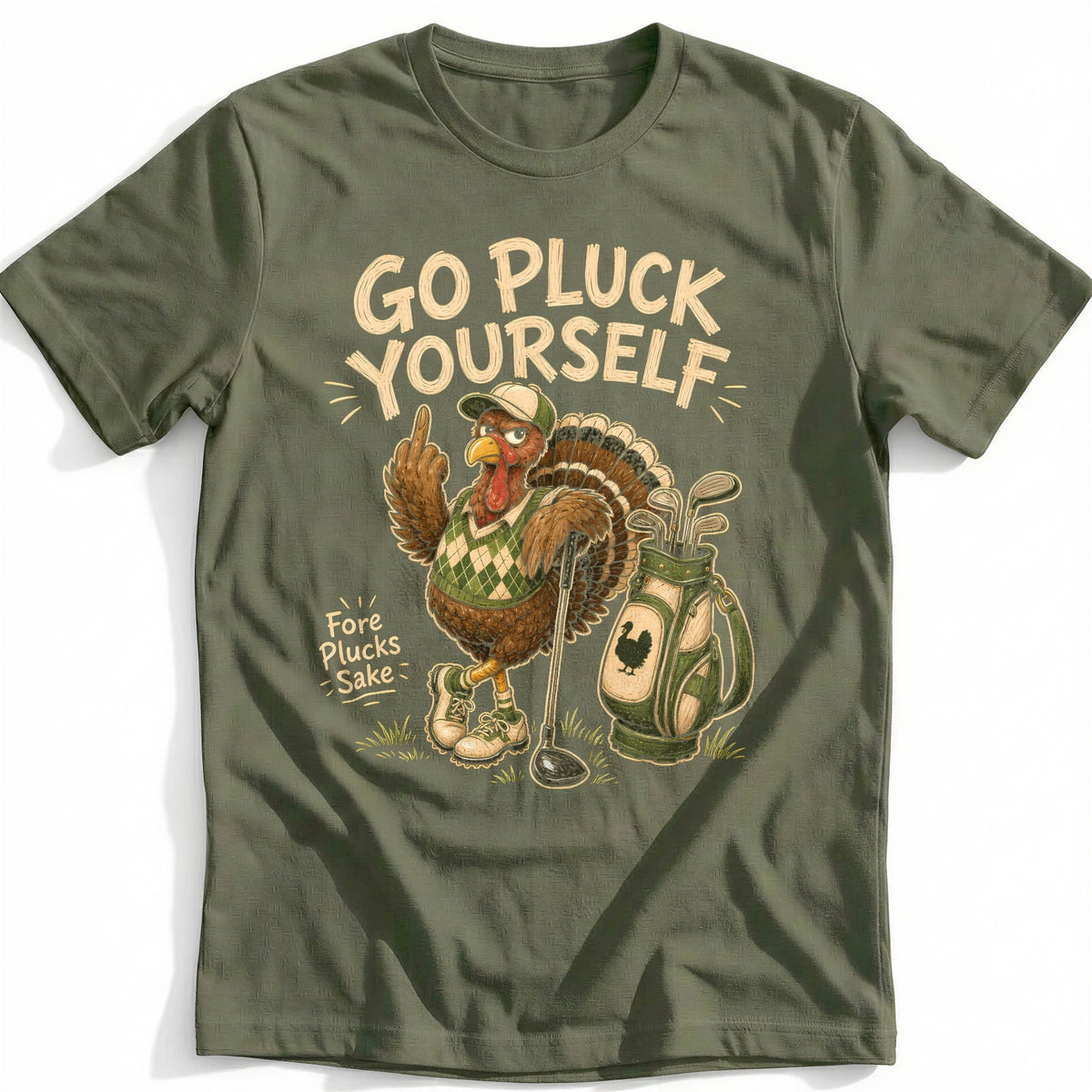 Go Pluck Yourself Fore Plucks Sake Golf T-Shirt AU product image 4
