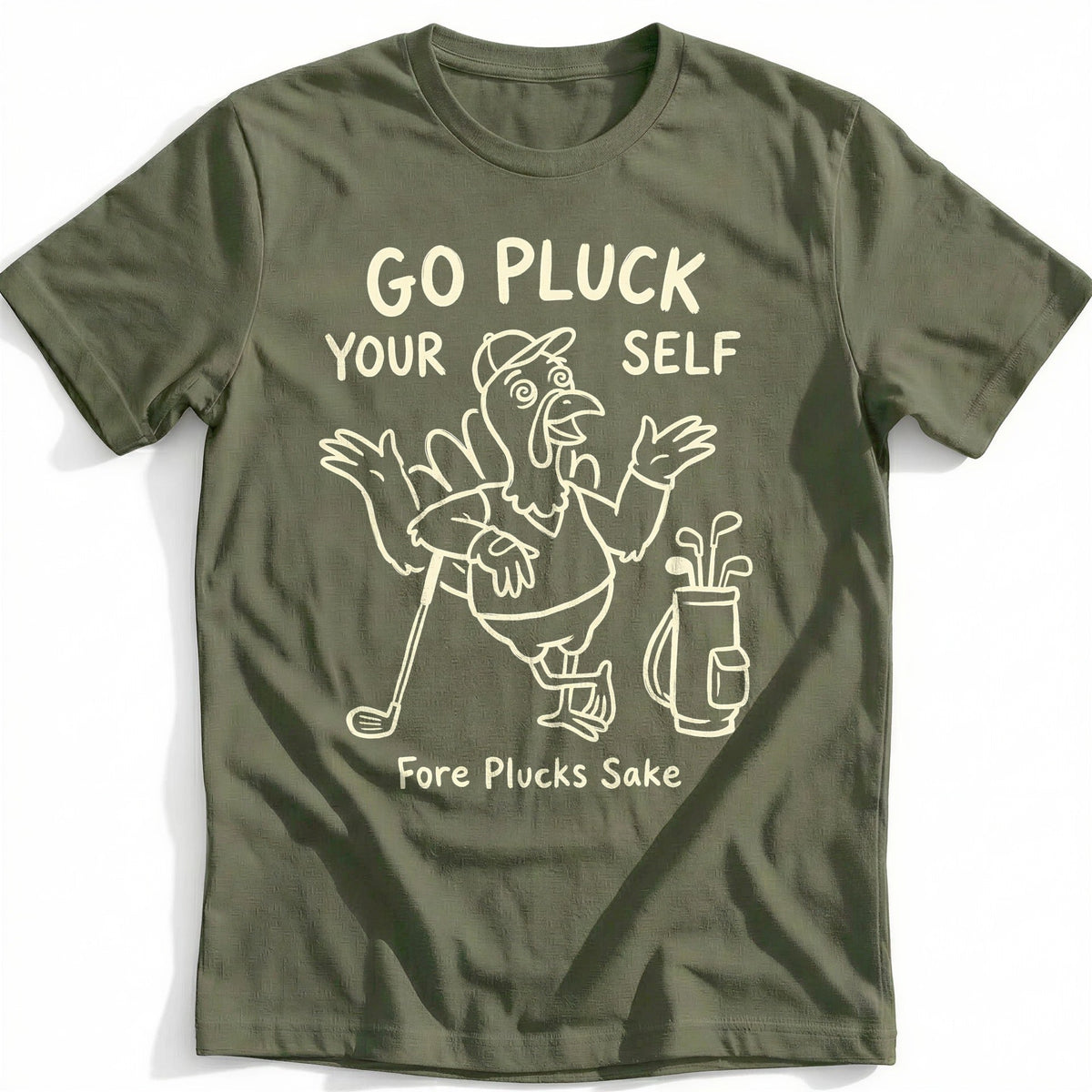 Go Pluck Yourself Fore Plucks Sake Golf T-Shirt product image 1