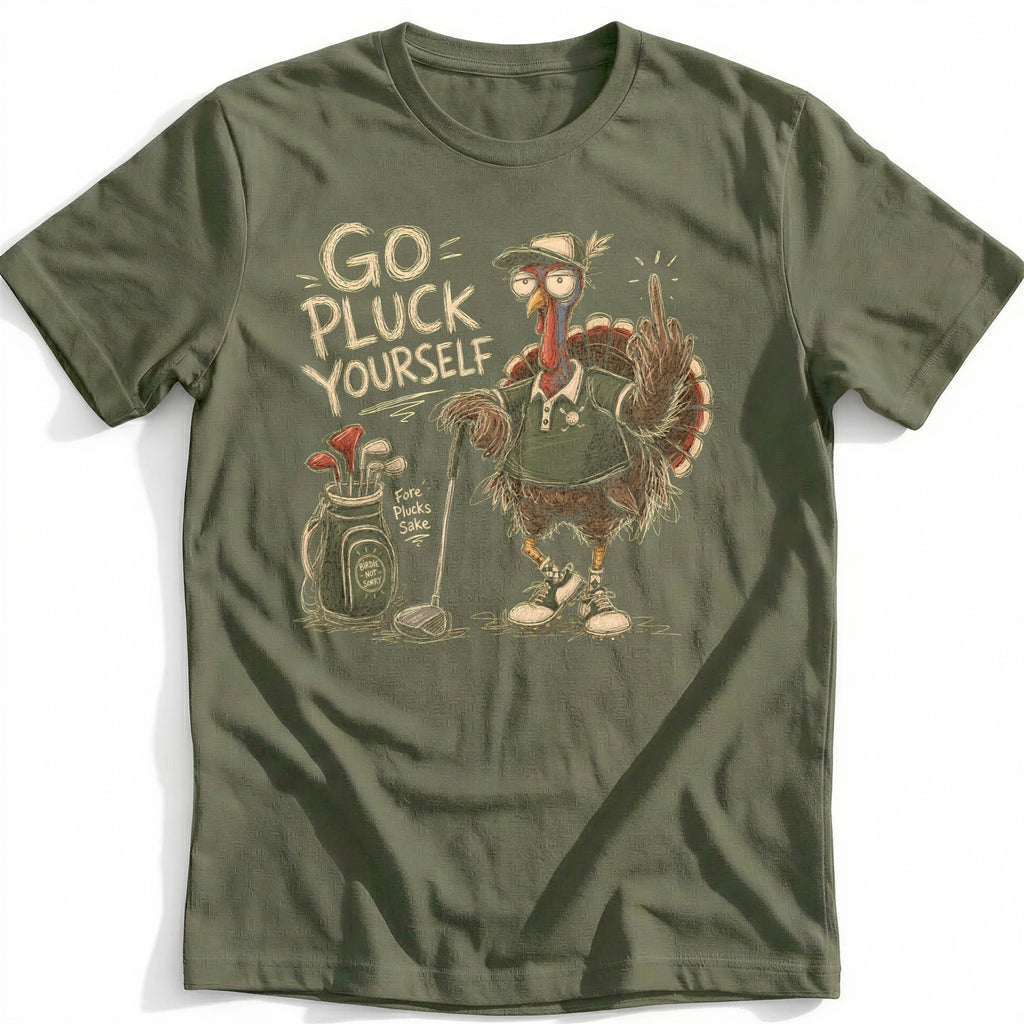 Go Pluck Yourself Golf Turkey T-Shirt AU product image 4