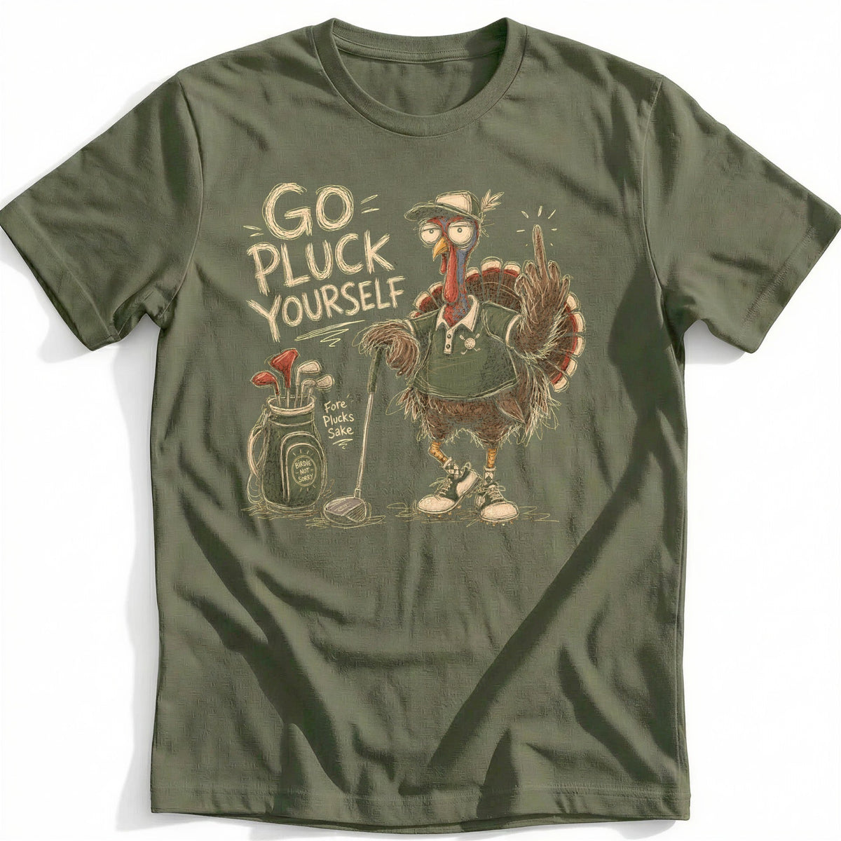 Go Pluck Yourself Golf Turkey T-Shirt AU product image 4