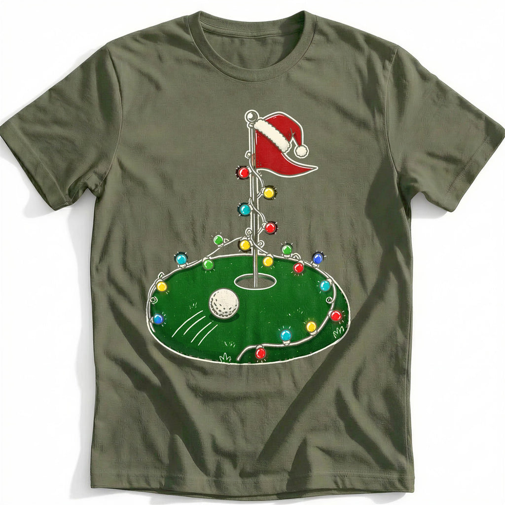 Golf Green Christmas Lights T-Shirt US product image 1