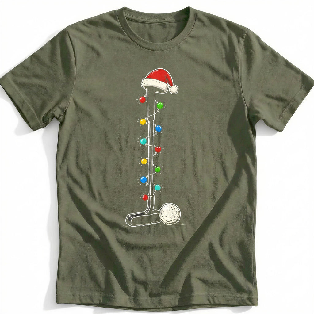 Golf Putter Christmas Lights T-Shirt GC product image 4