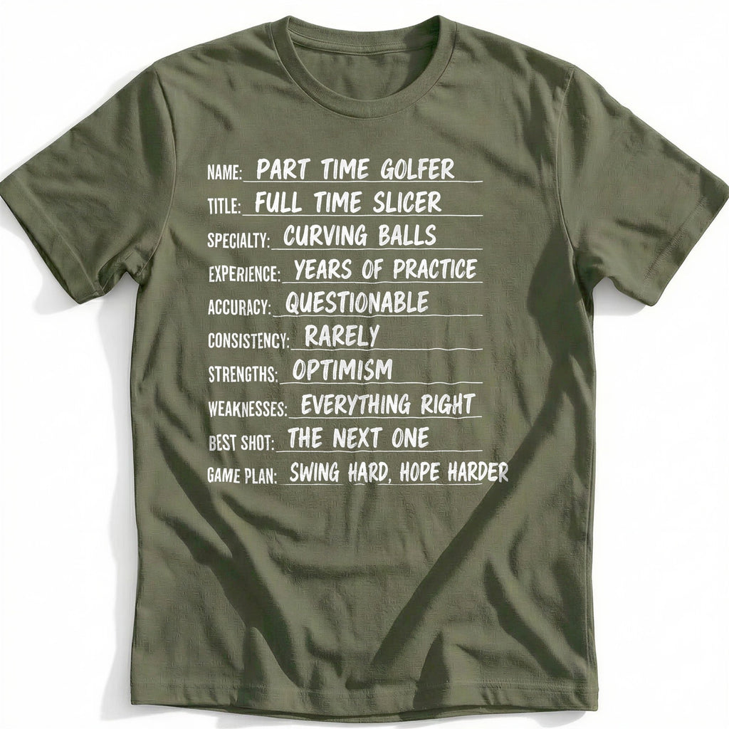 Part Time Golfer Full Slicer 71 T-Shirt EU product image 4