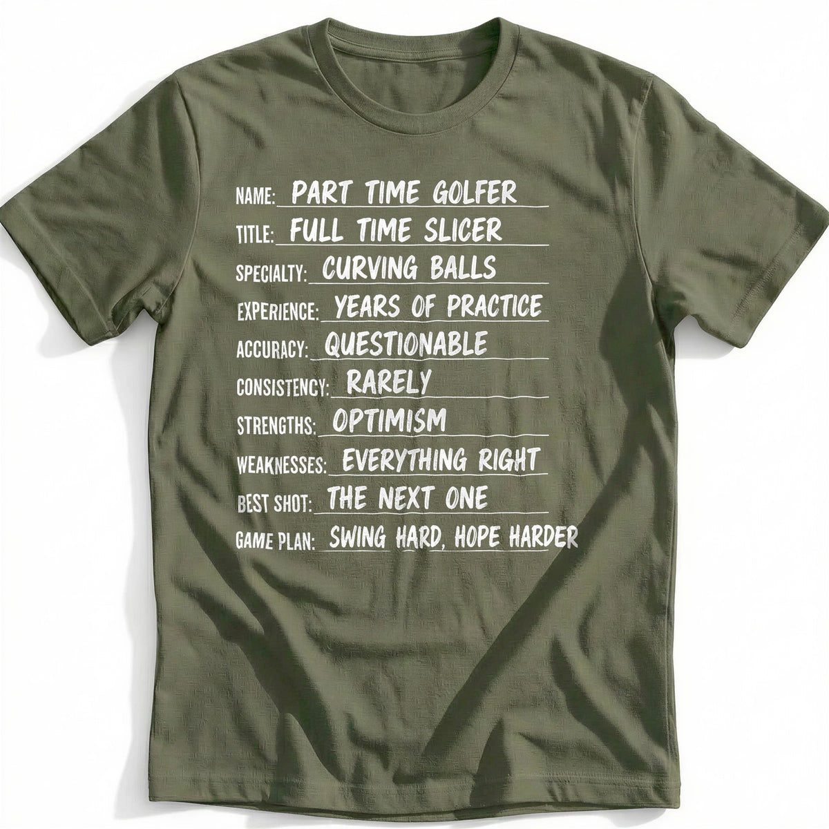 Part Time Golfer Full Slicer 71 T-Shirt EU product image 4