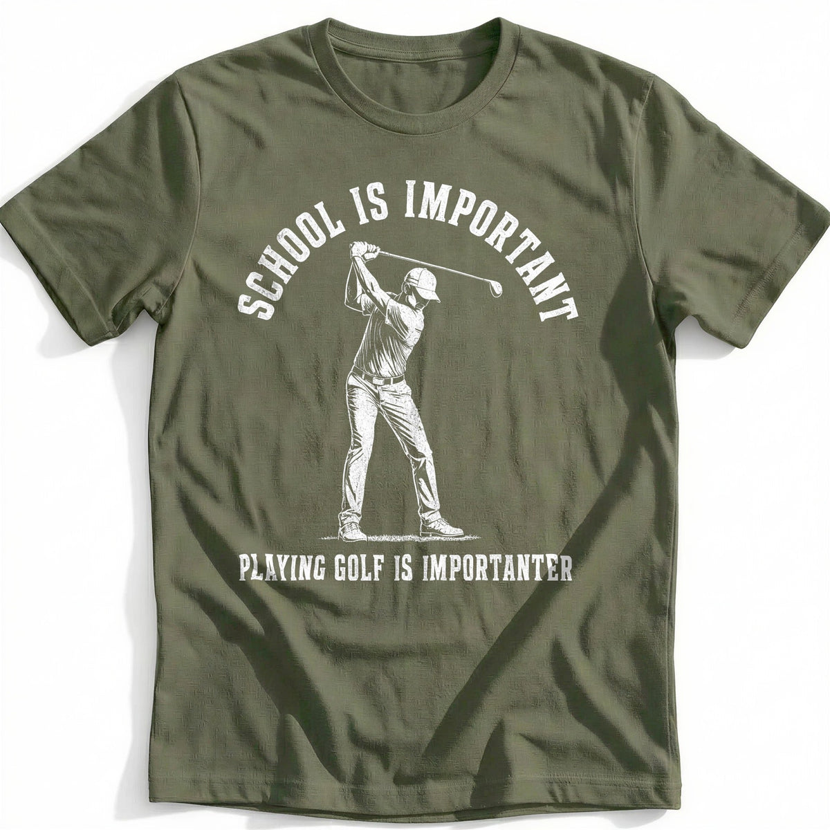 School is Important Playing Golf is Importanter 45 T-Shirt product image 4