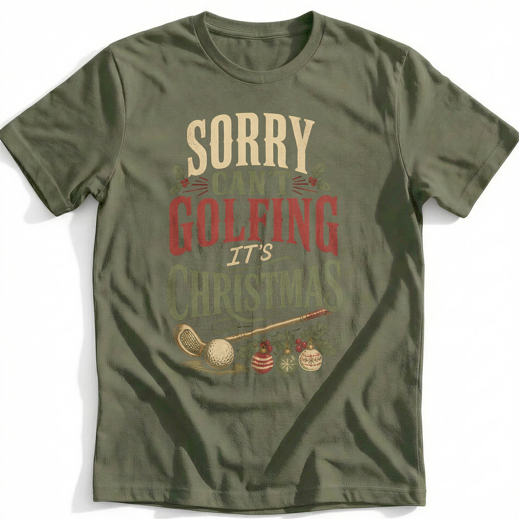 Sorry Can't Golfing It's Christmas T-Shirt EU product image 4