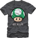 1-Up Mushroom Get A Life Super Mario Bros. T-Shirt product image 1