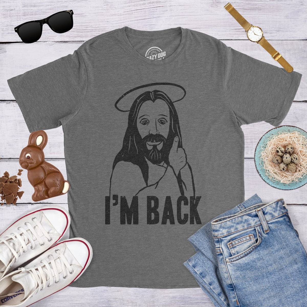 I'm Back Jesus Men's T Shirt product image 2