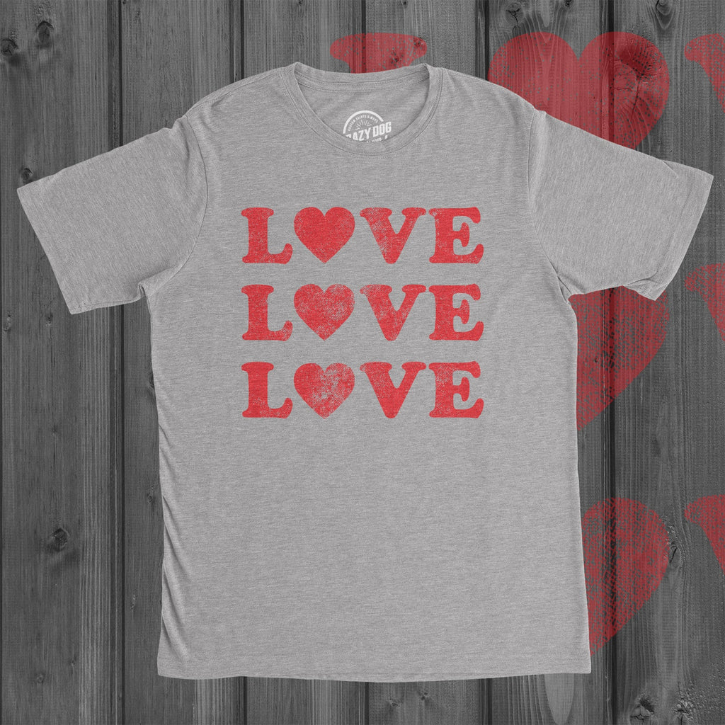 Love 3 Hearts Men's T Shirt product image 2