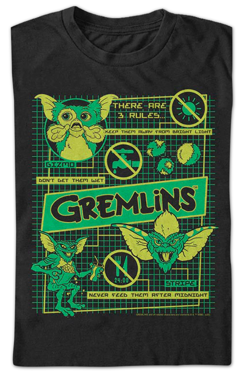 3 Rules Gremlins T-Shirt product image 2