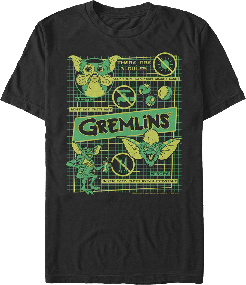 3 Rules Gremlins T-Shirt product image 1