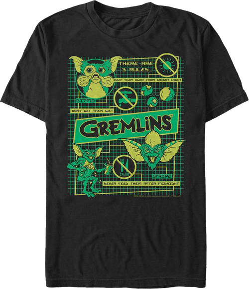 3 Rules Gremlins T-Shirt product image 1