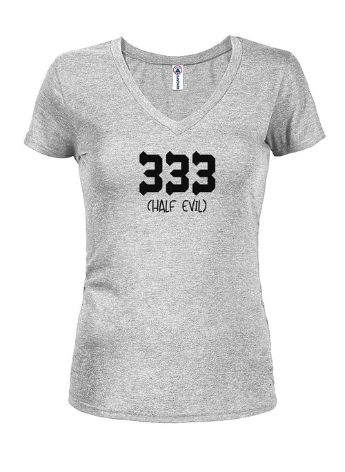 333 Half Evil Juniors V Neck T-Shirt product image 2