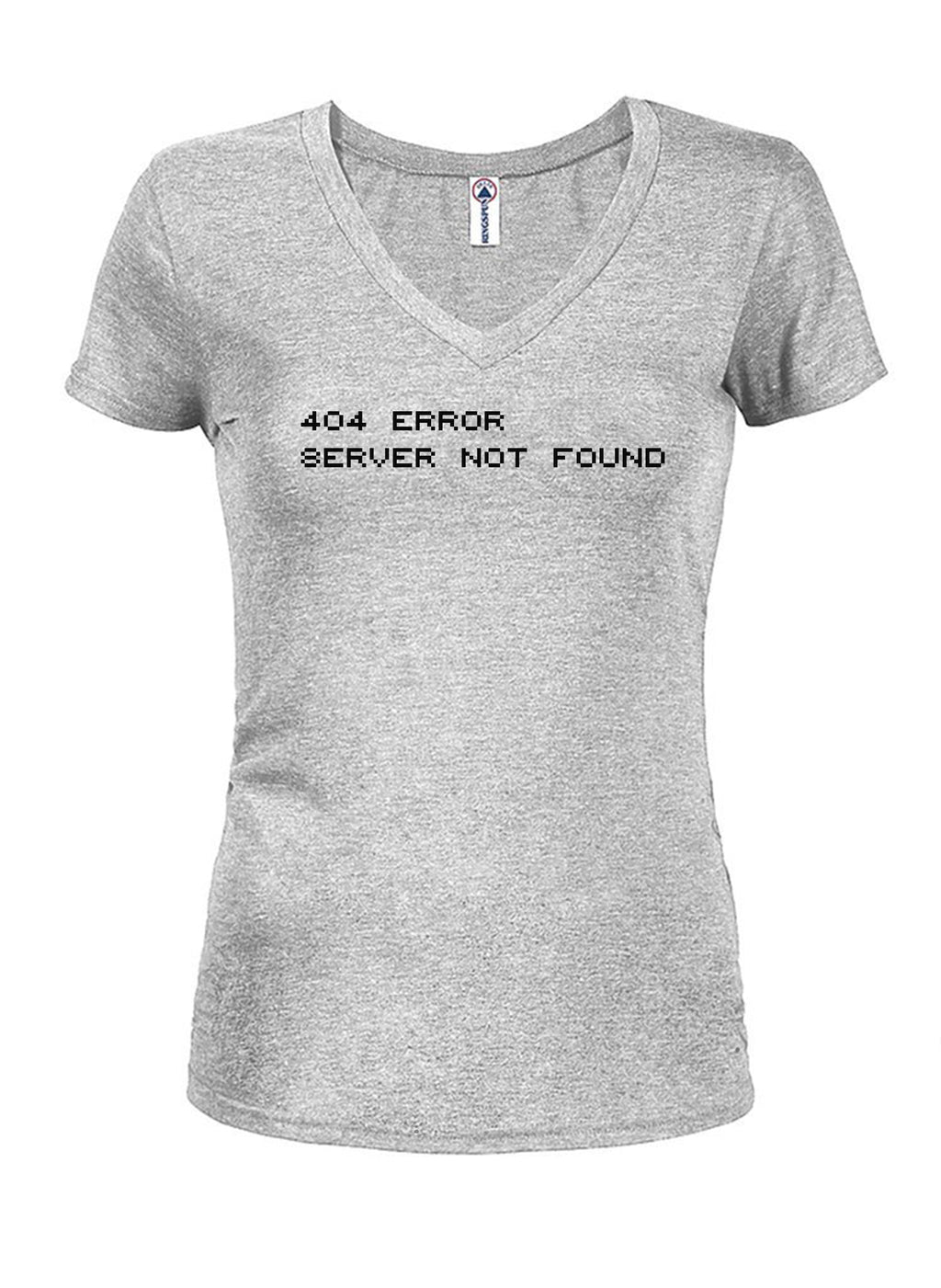 404 Error Server Not Found Juniors V Neck T-Shirt product image 3