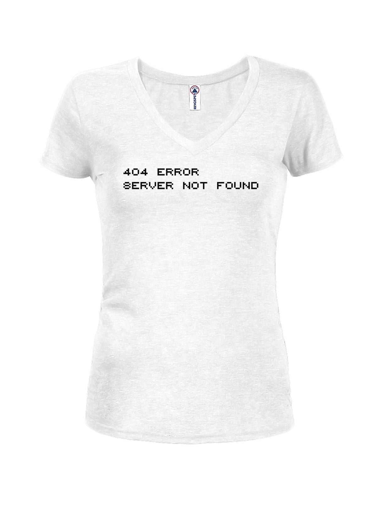404 Error Server Not Found Juniors V Neck T-Shirt product image 2