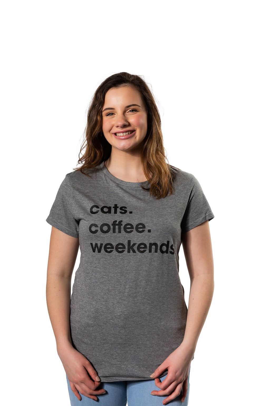 Cats Coffee Weekends Women's T Shirt product image 2