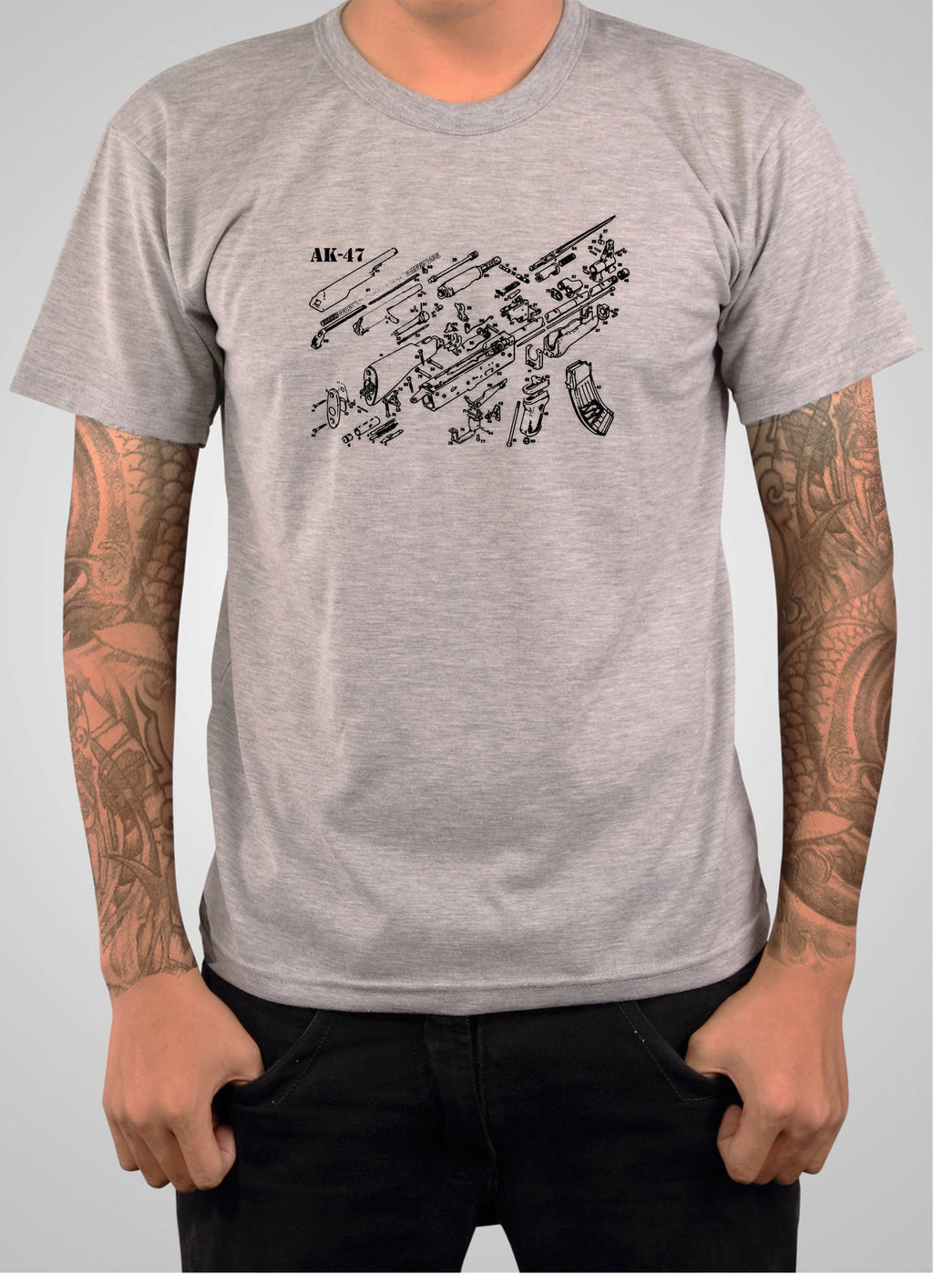 AK-47 Schematic T-Shirt product image 6