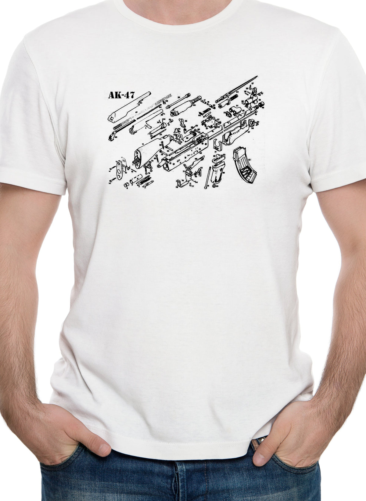 AK-47 Schematic T-Shirt product image 7
