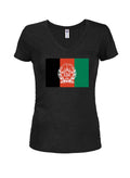 Afghanistan Flag Juniors V Neck T-Shirt product image 1