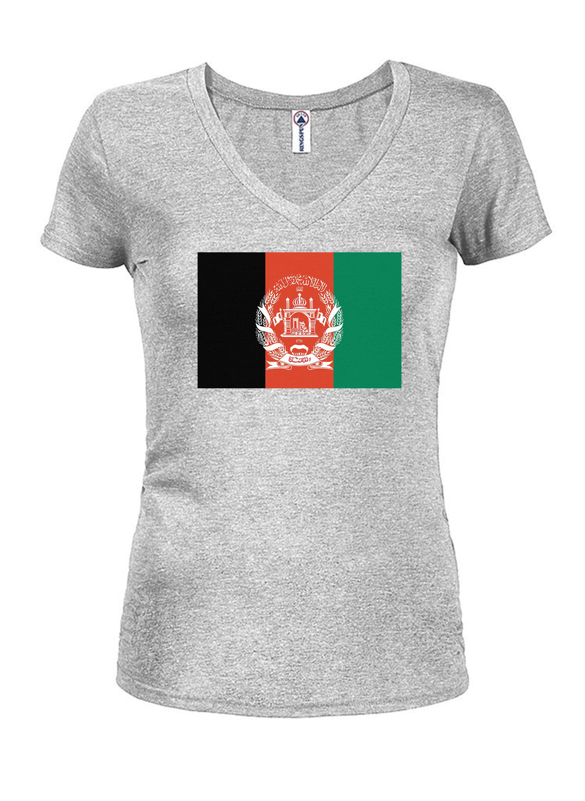 Afghanistan Flag Juniors V Neck T-Shirt product image 3