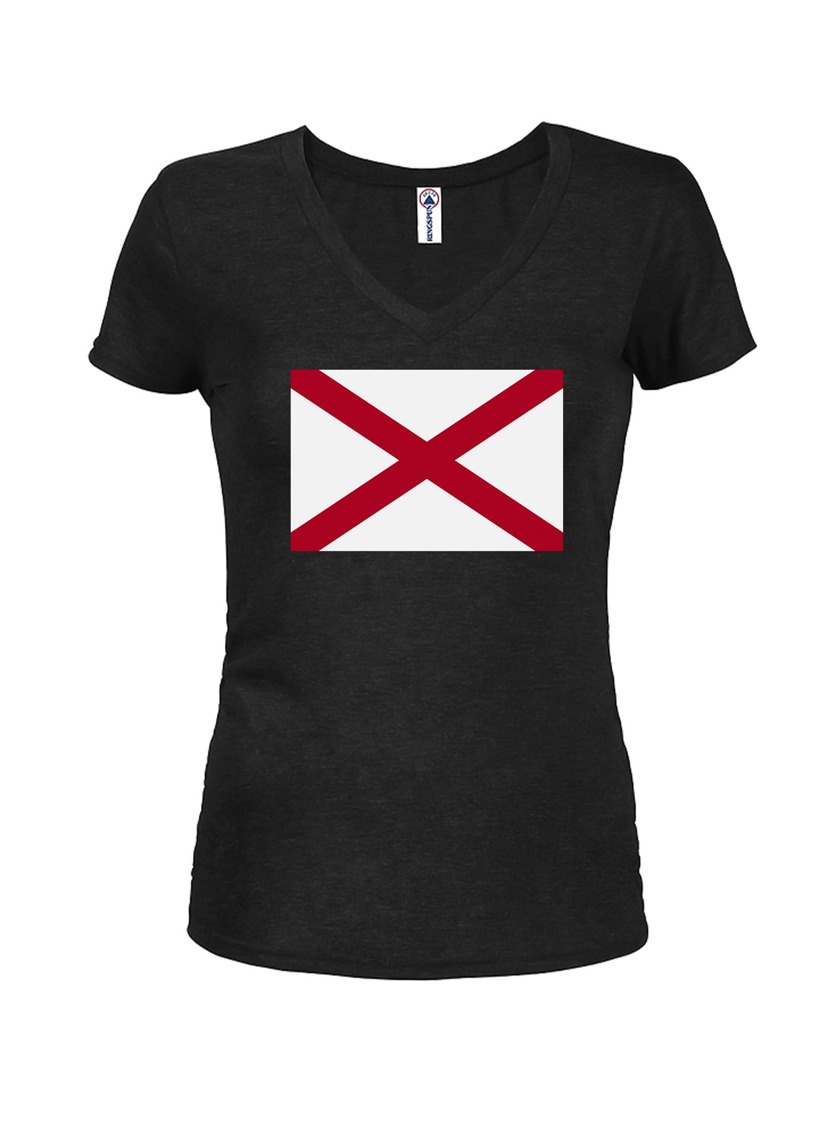 Alabama State Flag Juniors V Neck T-Shirt product image 1