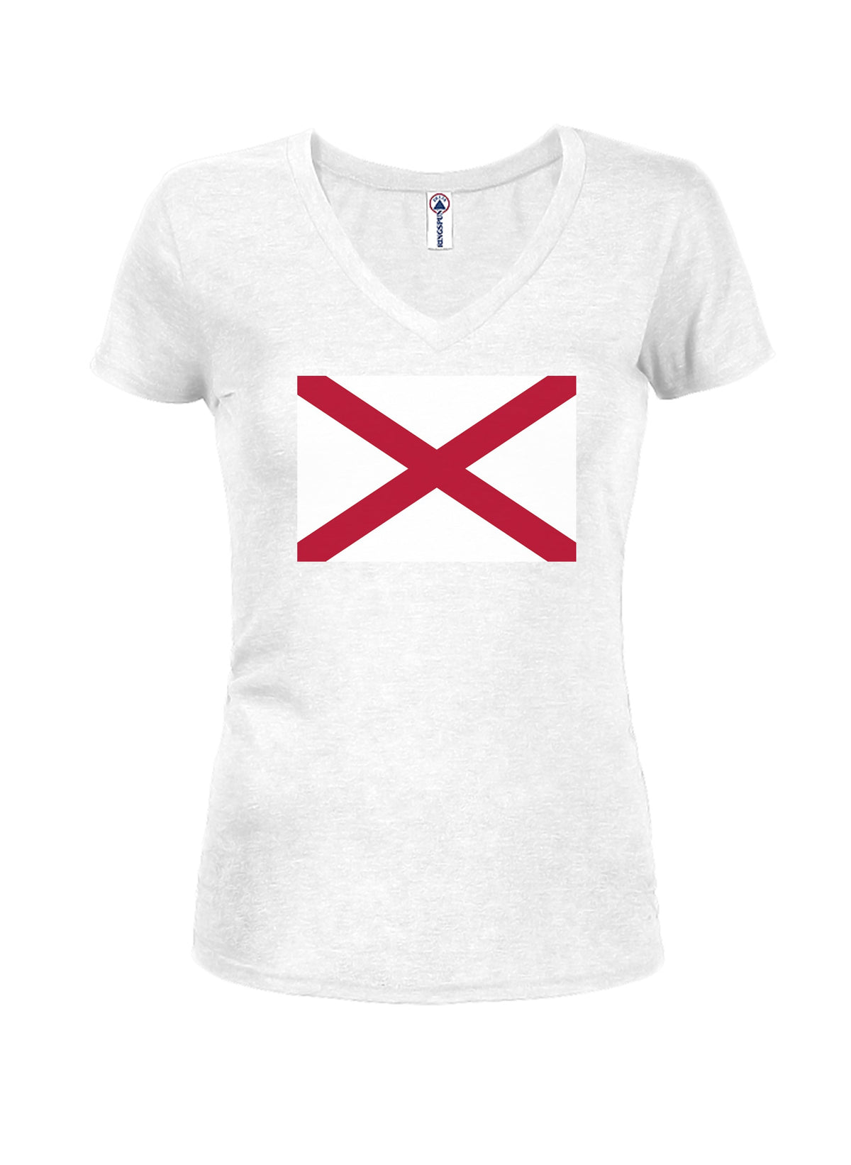 Alabama State Flag Juniors V Neck T-Shirt product image 2