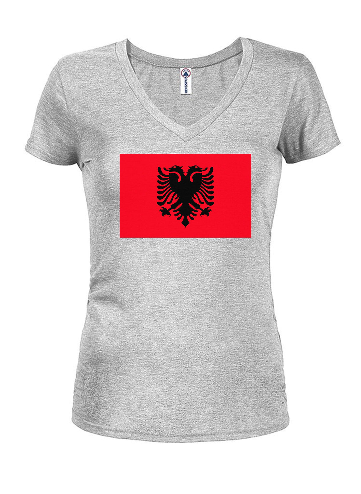 Albania Flag Juniors V Neck T-Shirt product image 3