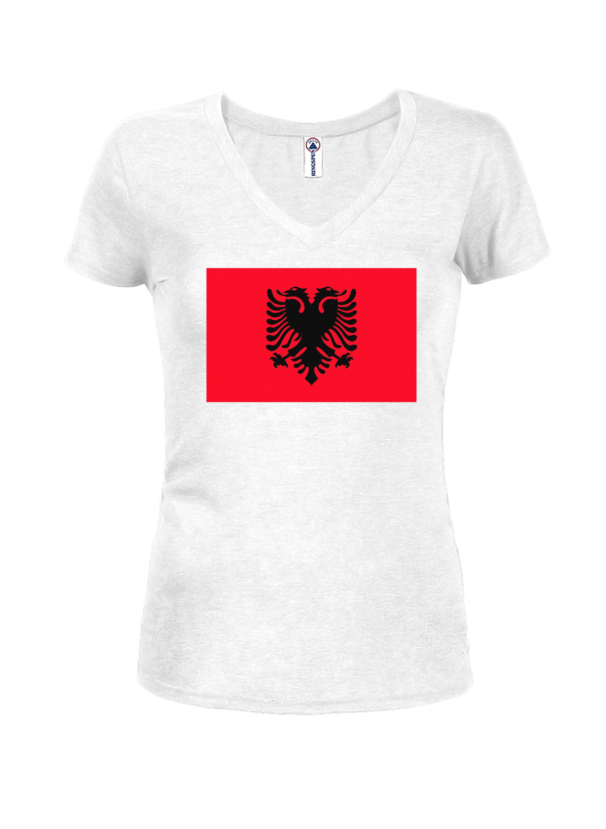 Albania Flag Juniors V Neck T-Shirt product image 2