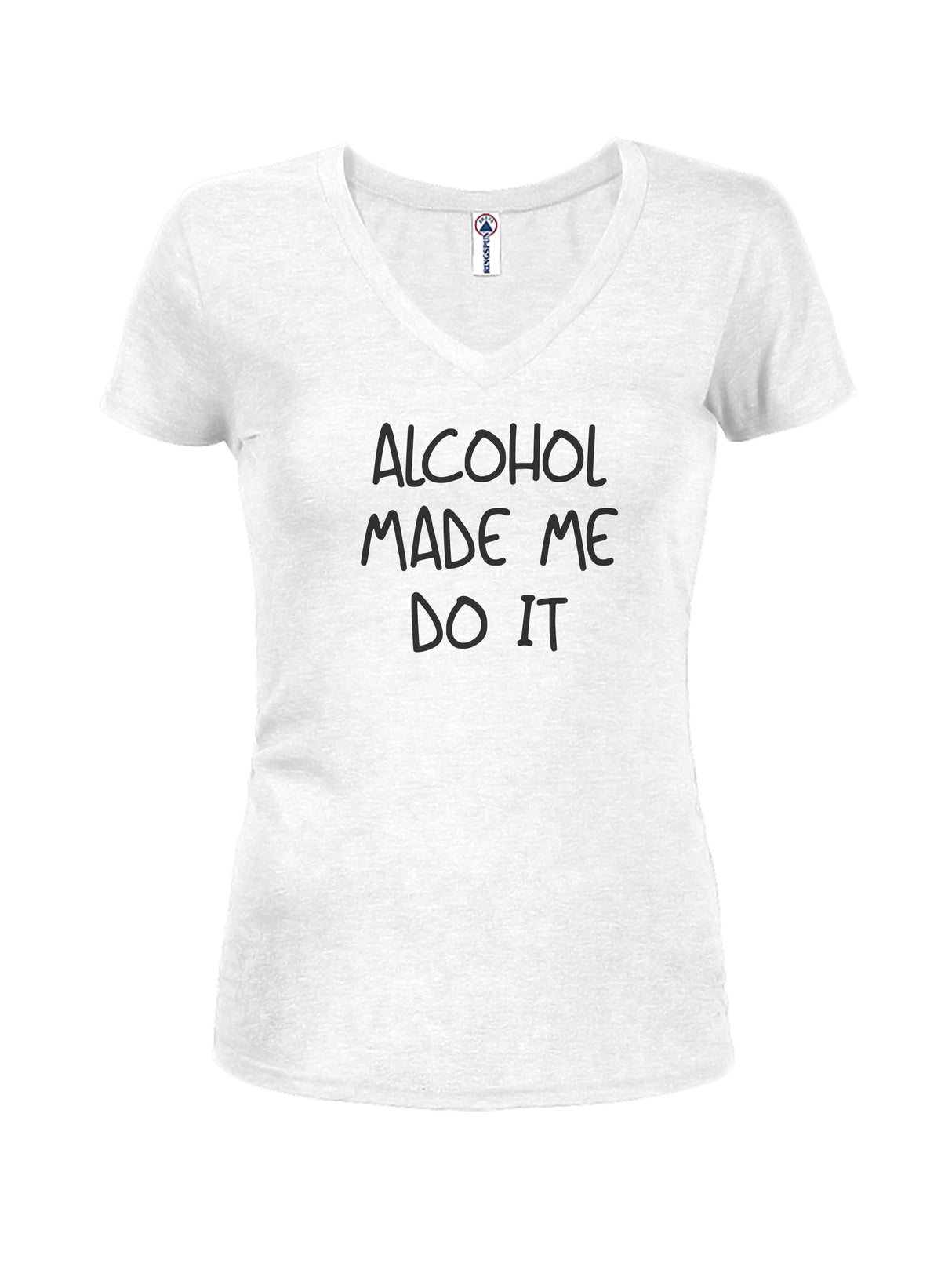 Alcohol made me do it Juniors V Neck T-Shirt product image 2