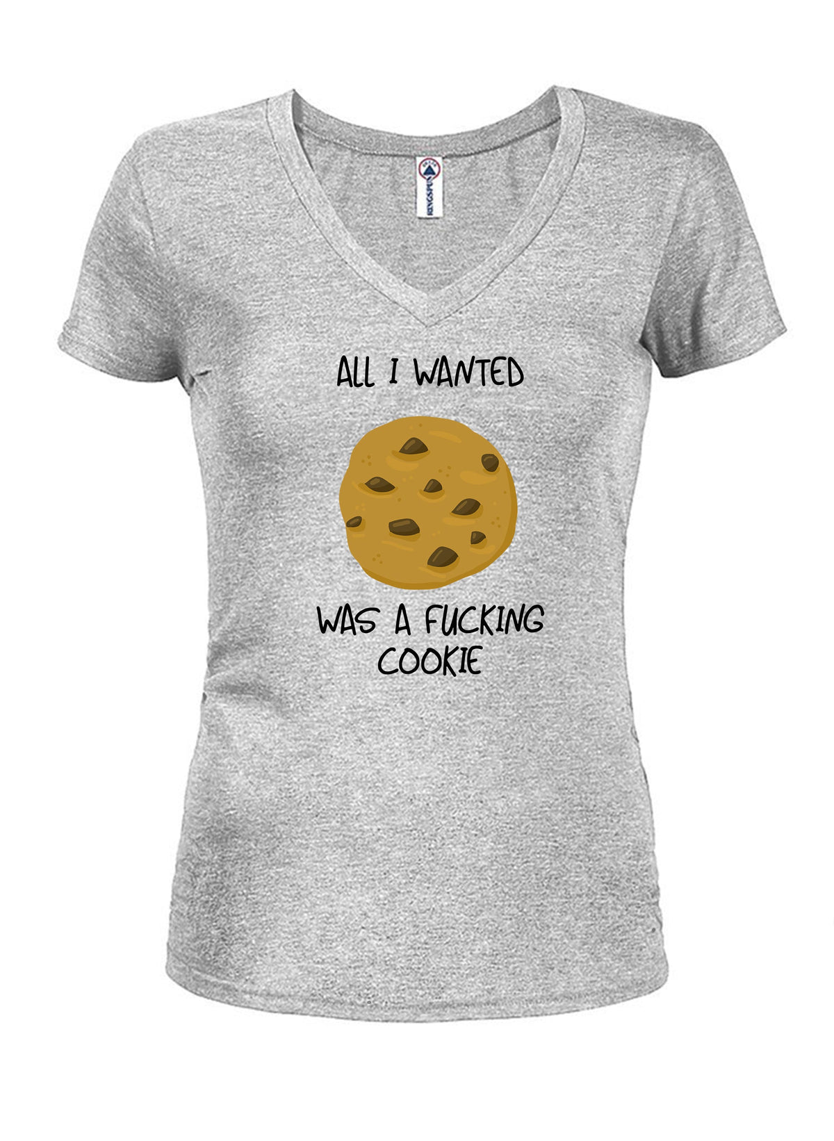All I Wanted Was A Fucking Cookie Juniors V Neck T-Shirt product image 3