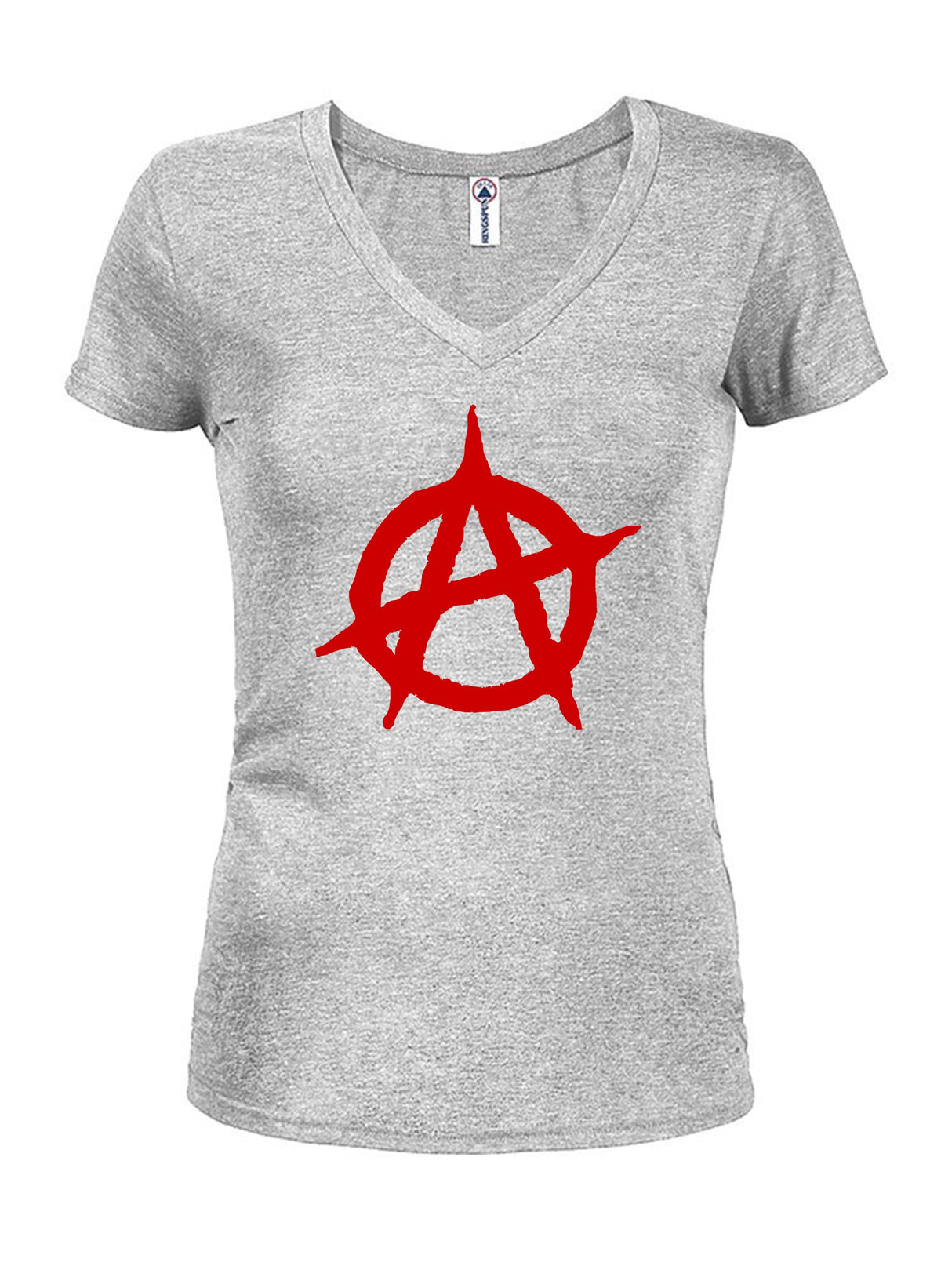 Anarchy Symbol Juniors V Neck T-Shirt product image 3