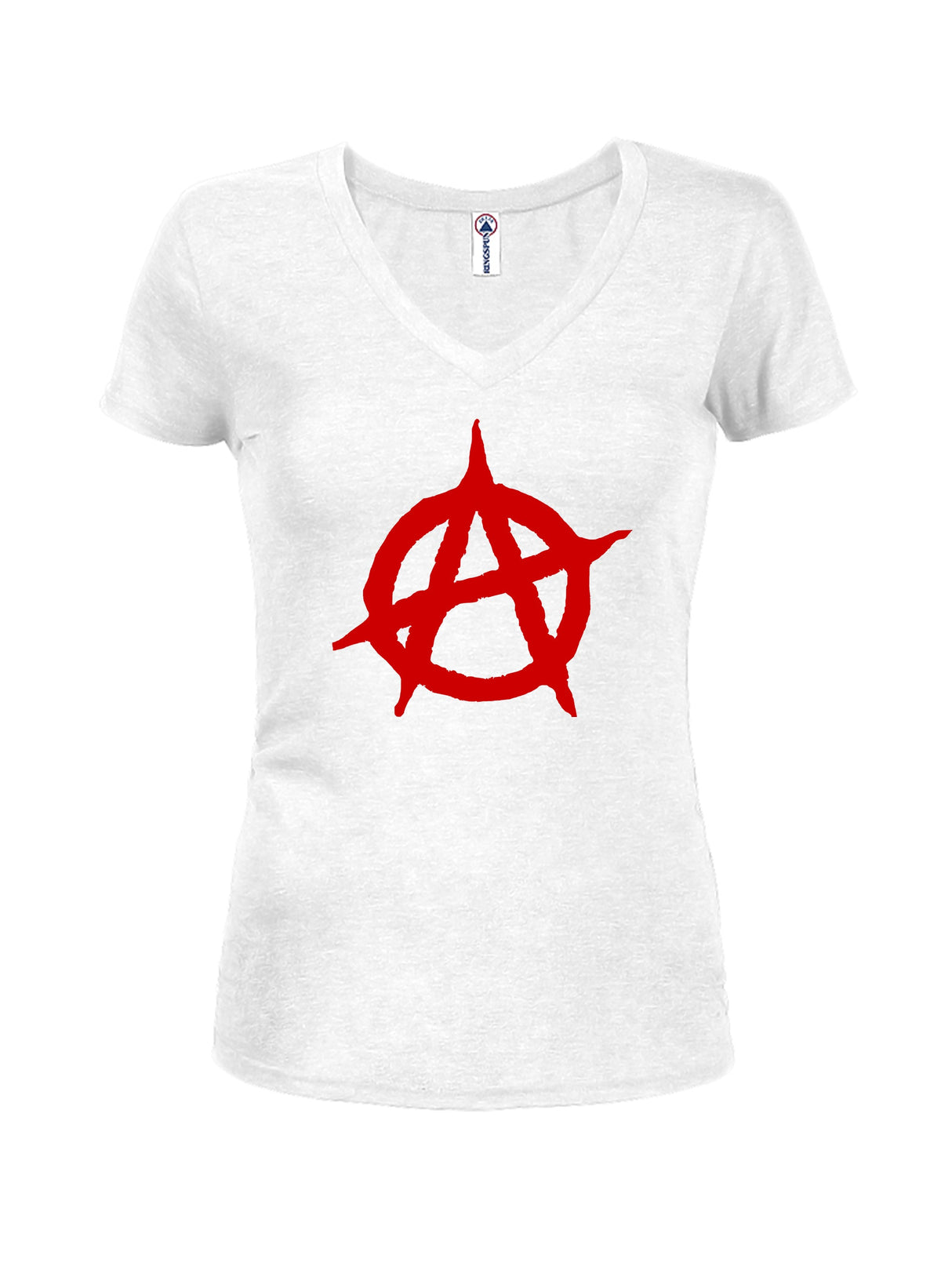 Anarchy Symbol Juniors V Neck T-Shirt product image 2