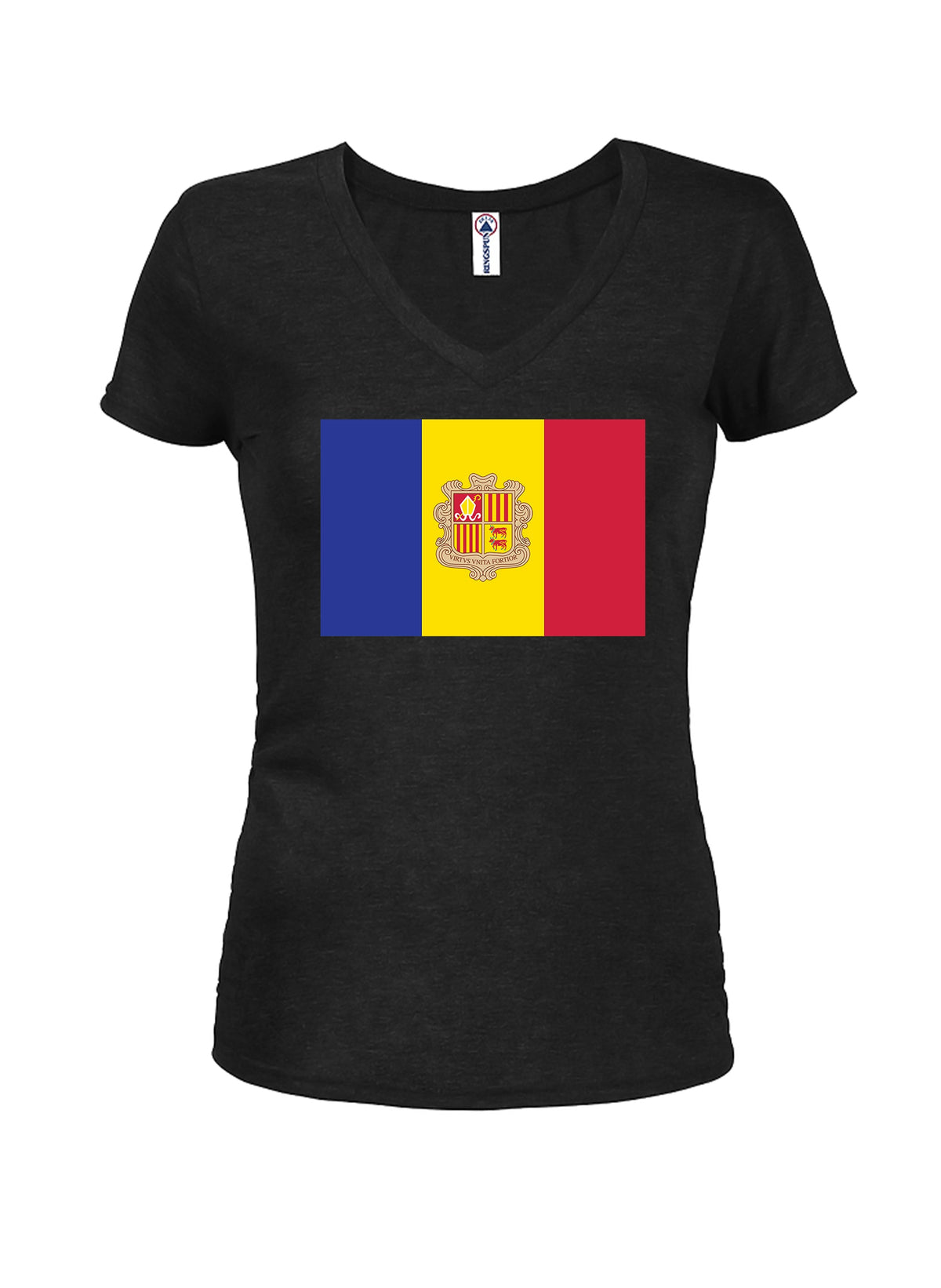 Andorra Flag Juniors V Neck T-Shirt product image 1