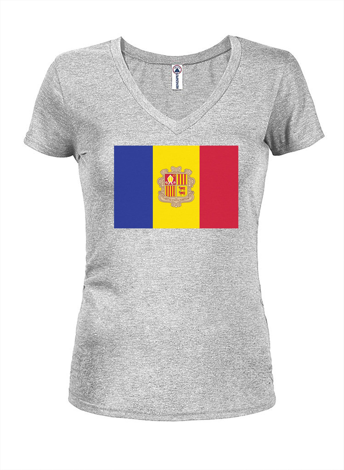 Andorra Flag Juniors V Neck T-Shirt product image 3