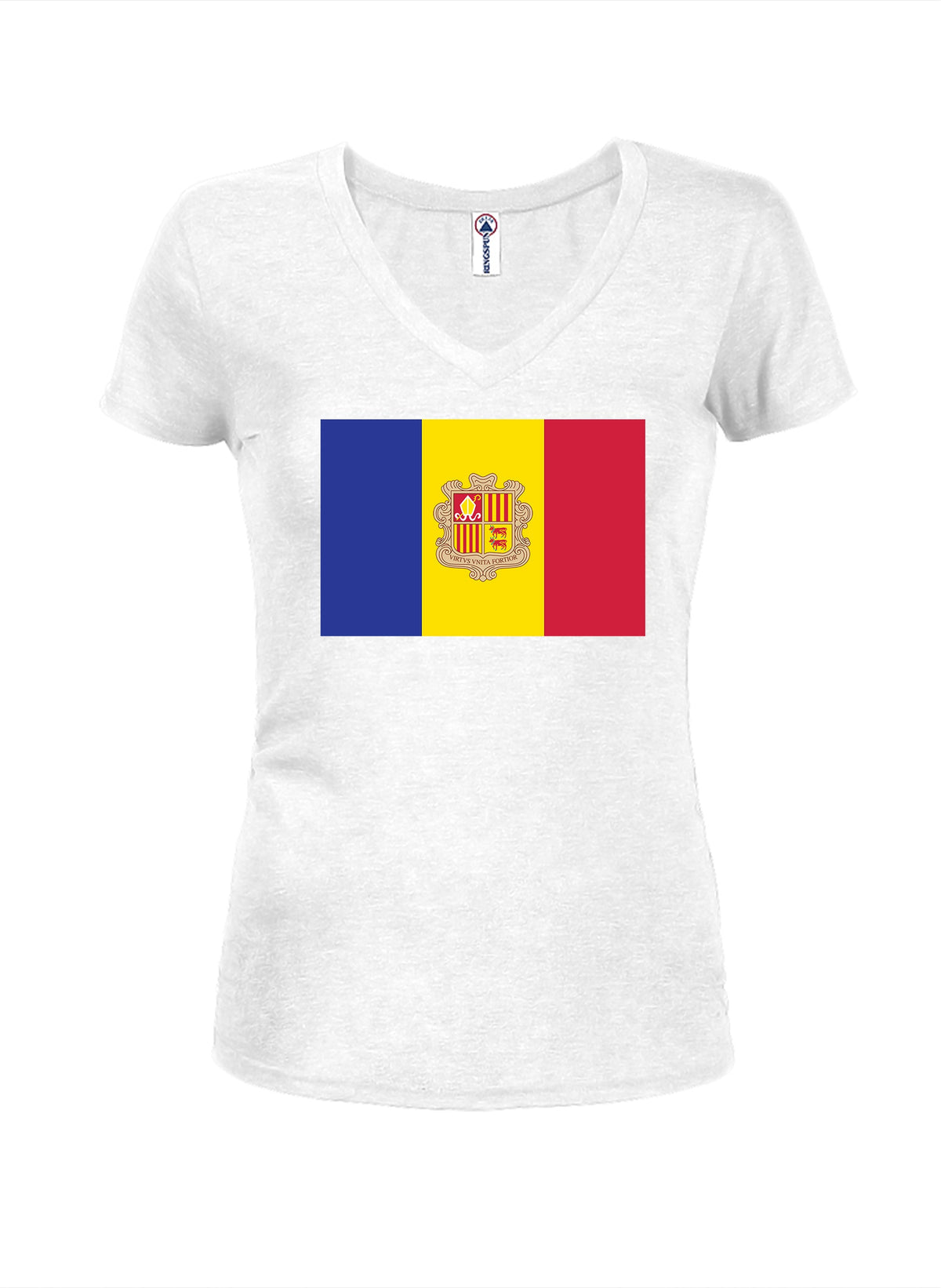 Andorra Flag Juniors V Neck T-Shirt product image 2