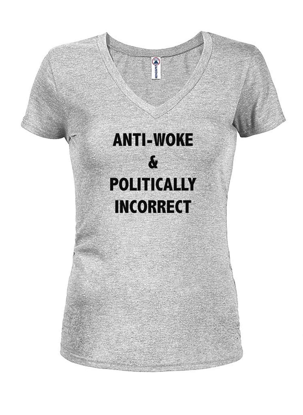 Anti-Woke & Politically Incorrect Juniors V Neck T-Shirt product image 3